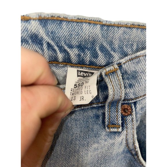 LEVI'S 550 Vintage? Relaxed Fit Tapered Leg Size 13 Junior's Short *FLAWED READ* - Picture 14 of 16